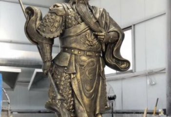 泉州铸铜关公雕塑