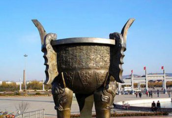 泉州铸铜广场圆形景观香炉