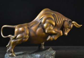 泉州铸铜开拓牛企业精神文化雕塑 摆件