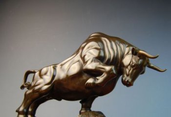 泉州铸铜开荒牛雕塑