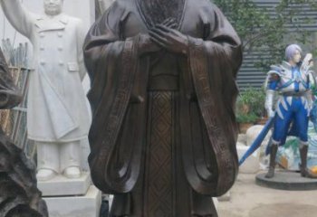 泉州铸铜孔子雕塑