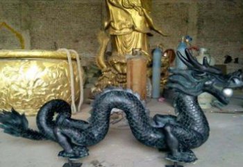 泉州铸铜双龙戏珠广场铜雕