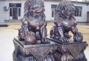 泉州紫铜北京狮雕塑