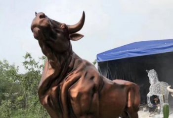 泉州紫铜牛动物雕塑