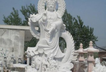 泉州宗教庙宇乘龙观音石雕