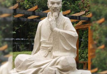 泉州祖冲之石雕塑像-园林人物历史名人雕像