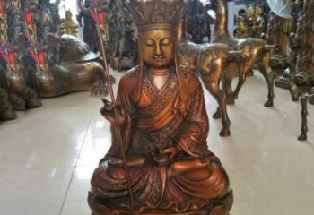 泉州坐式地藏菩萨铜雕