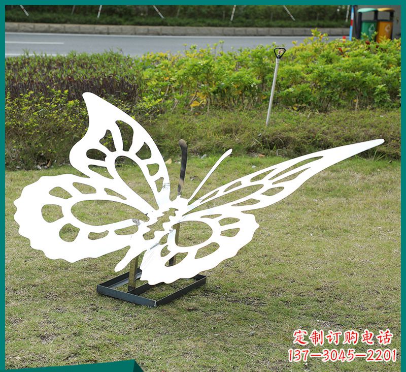 泉州蝴蝶雕塑-公园景区创意不锈钢剪影蝴蝶雕塑