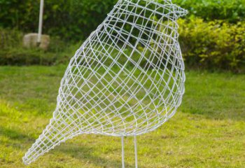 泉州公园不锈钢镂空创意户外大型小鸟雕塑